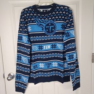 Tennessee Titans NFL Football Fan Blue Sweater Ugly Christmas
